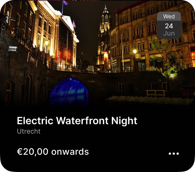 Electric Waterfront Night - Utrecht, Wed 24 Jun, from 20.00 euros